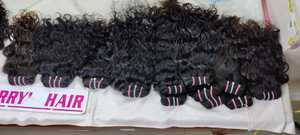 Bundles de cheveux humains ondulés bruts à vague profonde en vrac de qualité supérieure indienne cheveux en vrac non transformés pour perruques Genius cheveux en trame - Product Image 2