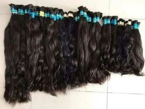 Venta al por mayor cuerpo ondulado indio Remy extensiones de cabello humano de un solo donante templos Virgen cruda sin procesar de la fuente - Product Image 5