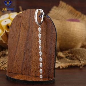 2.652 TDW Pendiente de diamante de corte brillante redondo y pera 18K Oro blanco Labgrown Diamond Hpht/Cvd Diamond LabStone - Product Image 4