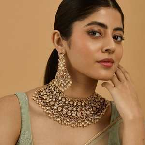 Kundan Necklace 178307 Elegant <b>Wedding</b> <b>Accessory</b> - Product Image 1
