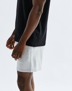 T-shirt col rond manches courtes en coton pour hommes 200g, hauts décontractés amples simples de couleur unie, sonneries au design vierge Offre Spéciale - Product Image 6