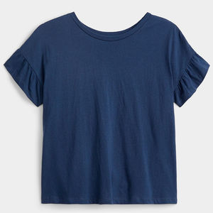 Verano Casual mujer Crop Top camiseta moda para niñas con calidad superior mujeres Crop Top camisetas lisas - Product Image 4