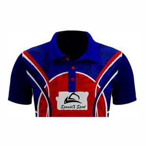 Hombres de alta calidad de talla grande de manga corta de punto para Polos botón estampado patrón ropa de negocios - Product Image 4