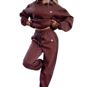 Ventes en gros de sweats à capuche surdimensionnés pour femmes, sweats en molleton de coton, vêtements de rue décontractés, impression de logo, OEM, étiquette privée, États-Unis - Product Image 3