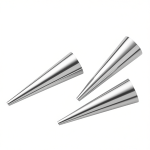 Juego de 3 Moldes de Acero Inoxidable Pedrini Cannoncini Mignon 0093, Herramientas para Hornear y Repostería, 2.5x8.5cm - Product Image 2