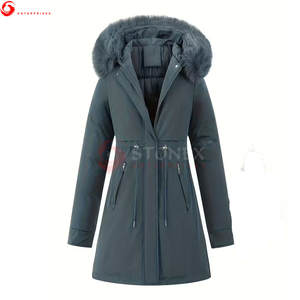 Nuevo Diseño de Abrigo de Invierno para Mujer, Parkas Ajustadas con Capucha, Ropa de Abrigo Cálida para la Calle, 100% Poliéster, Personalizable - Product Image 1