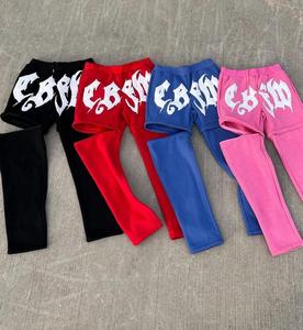 New Arrival Custom Logo Unisex Woolen Puff <b>Printing</b> Drawstring <b>Trouser</b> Detached Short Trending Best Manufacturer <b>Men</b> High High - Product Image 5