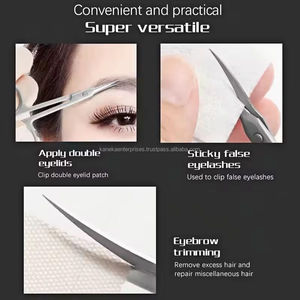 Tijeras Rusas de Precisión para Cutículas, Manicura, Cejas y Piel Seca, de Acero Inoxidable, con Hoja Curva Extra Fina - Product Image 5