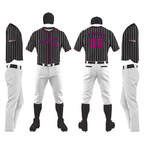 Chemises décontractées de qualité supérieure Maillot d'uniforme de baseball léger par sublimation unisexe - Product Image 1