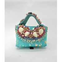 Pochette enveloppe classique de qualité supérieure, broderie perlée, chaînes, tissu en coton, pour femme, quotidienne et de soirée