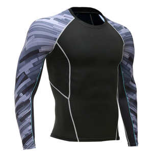 Nuevo OEM Men MMA Custom Printed Rash Guard Diseñe su propia sublimación personalizada Manga completa Rash Guard Alta calidad Precio bajo - Product Image 4