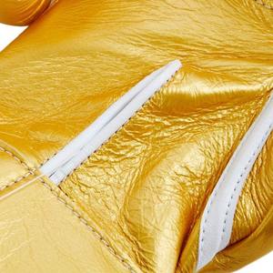 Guantes de Boxeo MMA de Diseño OEM, Cuero Sintético, Impermeables, Ligeros, Color Dorado, Cierre de Velcro, Dedos Completos - Product Image 2