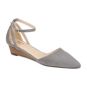 Sandali con Zeppa Argento Arkie da Donna della Collezione Journee, Scarpe Comode e Traspiranti con Suola in EVA, Grigio, Taglia 7.5M - Product Image 1