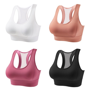 Custom Factory Wholesale Women's Sports Bra – Breathable Mesh Back Racerback High <b>Support</b> Gym <b>Crop</b> <b>Top</b> for Yoga & Fitness - Product Image 6