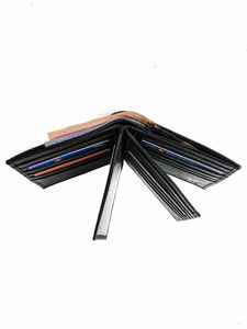 Portefeuille en cuir pour homme de haute qualité, en cuir véritable pur, entièrement lisse, imperméable, séchage rapide, grande capacité, fermeture à glissière - Product Image 6