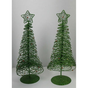 Arbre de Noël design fantaisie avec base en or accessoires de décoration de la maison ornements d'arbre en fil métallique de qualité supérieure - Product Image 3