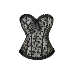 High Quality 2025 Shiny Clothing Cotton Neoprene Corset Top with Front Zip Classic Club Wear <b>Black</b> Women Body Shaping Seamless - Product Image 4