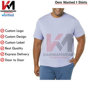 T-shirt ras du cou à manches courtes de coupe régulière pour hommes avec poche Vêtements essentiels décontractés Streetwear T-shirts décontractés Marque OEM - Product Image 2