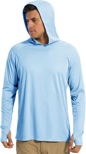 Sweats à capuche de pêche sur mesure unis de haute qualité pour hommes pêcheurs actifs vêtements de pêche à la sauvagine confortables et élégants - Product Image 3