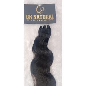 Extensions de cheveux bruts sans danger pour la chaleur Couleur naturelle femmes noires Extensions de cheveux sans poux alignés sur les cuticules - Product Image 3