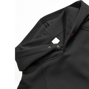 Venta al por mayor de sudaderas con capucha de lana de algodón de 450GSM, sudaderas con capucha Unisex personalizadas, hombro caído, Sudadera con capucha de corte americano de gran tamaño, lote de colores disponibles - Product Image 3