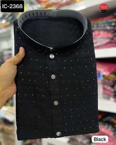 ชุดชาติพันธุ์อินเดียพร้อมสวม Kurtas พร้อมชุดนอนด้วยผ้าไหม Jequard พร้อมเลื่อม Kurtas ทํางานสําหรับผู้ชายสวมคอลเลกชัน Kurtas - Product Image 6