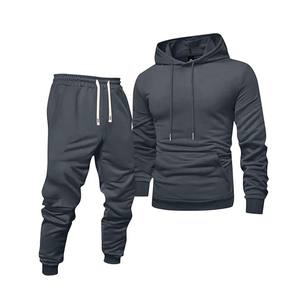 Vente en gros de survêtements pour hommes en coton simple épais survêtement personnalisé à capuche survêtement de gym - Product Image 1