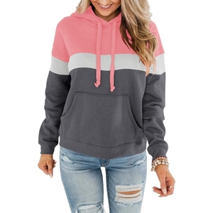 Design unique personnalisé Hoddies femmes sweats à capuche vierges femmes décontracté solide à manches longues pull ample hauts femme automne sweats à capuche - Product Image 1