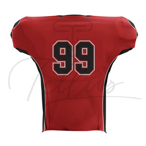 Camisetas de Fútbol Americano Personalizadas al por Mayor, Uniformes de Fútbol de Manga Corta de Verano Unisex de Alta Calidad - Product Image 2