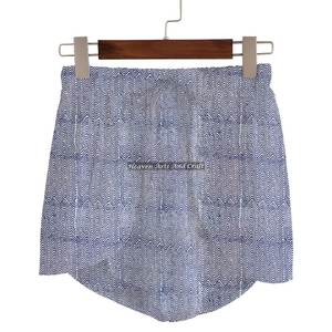 Wholesale Women Summer Casual Cotton Low Rise Multicolor Hand Block Print Wrap Shorts Summer Block Print Women's Summer Shorts - Product Image 2