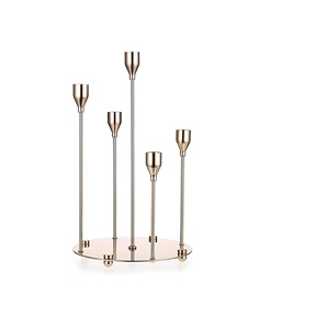 Portavelas de latón antiguo, soporte para 4 velas, tamaño personalizado, precio barato con uso hecho a mano - Product Image 4