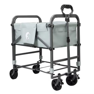 <b>Foldable</b> Waterproof Pet Grooming <b>Cart</b> with Wheels and Storage Bag for Birds & Dogs Outdoor Use All Seasons - Product Image 1