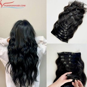 Extensiones de cabello con Clip más vendidas, todos los colores, cabello humano recto 100%, extensiones de cabello humano Remy, precio al por mayor - Product Image 1