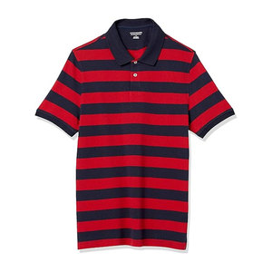 Chemise de golf pour homme, anti-rides, tricotée, 100% coton, évacuant l'humidité, séchage rapide, manches courtes, imprimé - Product Image 2