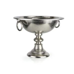 Grand saladier et plat de service en laiton doré de style vintage avec pieds, idéal pour les mariages et événements - Product Image 5