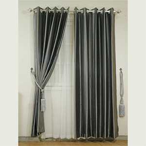 London Premium Rideaux et cantonnières gris foncé Élégant et élégant pour n'importe quelle pièce - Product Image 1
