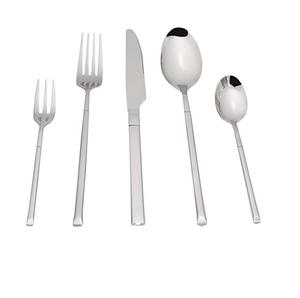 Juego de cubiertos de metal de diseño increíble con mango martillado para el hogar y los hoteles Juegos de cubiertos de plata para comer comida de mesa - Product Image 4