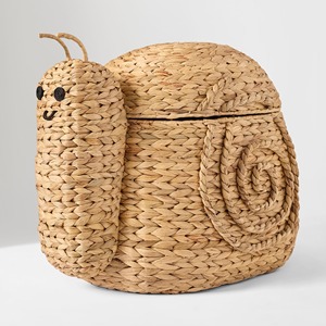 Panier en jacinthe d'eau en forme d'animal, panier de rangement en fibre naturelle, accessoires pour enfants, vente en gros - Product Image 5