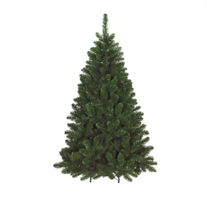 Arbre de Noël en PVC vert ANTELAO H210 D129 cm pour décorations Amicasa - Product Image 2