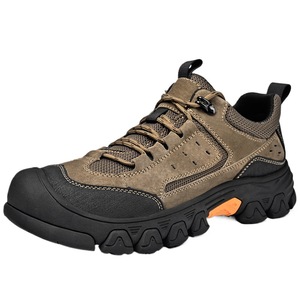 Nuevas zapatillas de senderismo para hombre de primavera, antideslizantes, con puntera reforzada, de caña baja, para trabajo, suela suave y gruesa, con cordones, informales, de seguridad para exteriores. - Product Image 5