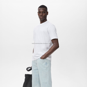 T-shirt pour homme en coton 100% lourd, coupe ajustée, avec impression numérique pour streetwear adulte - Product Image 1