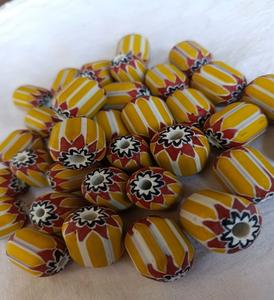 Custom Made 8mm Venetian Themed Chevron Acrylic <b>Beads</b> <b>Assorted</b> Designs and Colors for Jewelry Resale - Product Image 4