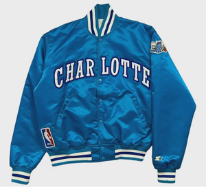 Parches de Letras Bordadas Personalizadas, Chaqueta de Satén con Bordado 3D Vintage, Chaqueta de Alta Calidad con Logotipo Personalizado para Hombre - Product Image 1