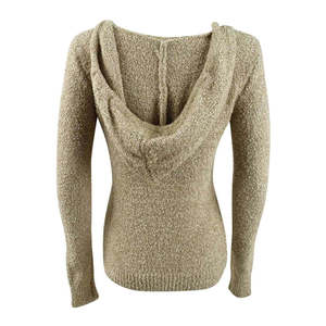 Felpa con Cappuccio Marrone Mélange per Ragazze Crave Fame, Taglia Media, Tessuto Lavorato a Maglia Invernale con Caratteristica Anti-Pilling - Product Image 2