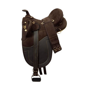 Silla de montar profesional de cuero para caballos, para un cómodo montar diario, entrenamiento de caballos y uso ecuestre al aire libre. - Product Image 1