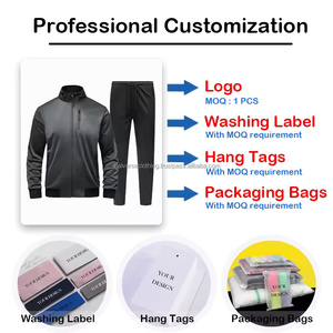 Chándal de Forro Polar Personalizado para Hombre con Cremallera Alta, Cuello Alto, Logotipo Estampado, Tallas Grandes, Ropa Deportiva a Medida, Ajuste Regular - Product Image 6