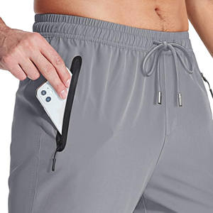 Pantalon cargo pour homme en tricot uni de couleur unie, service OEM personnalisé, taille élastique, multi-poches, pantalon cargo pour homme - Product Image 2