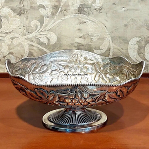 Wholesale Price Good Selling Fancy Glass <b>Bowl</b> Best Quality Metal Aluminum Gold Plated <b>Serving</b> Home Accent - Product Image 5