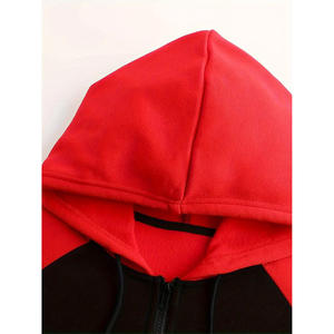 ชุดวอร์มมีซิปมีฮู้ดสำหรับผู้ชายชุดกีฬาลำลองโลโก้ออกแบบได้ตามต้องการ - Product Image 4