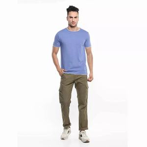 T-shirts en coton 100% de haute qualité, impression personnalisée, broderie, 250g, col en V, pour hommes - Product Image 5